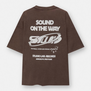Brown Printed T-Shirt