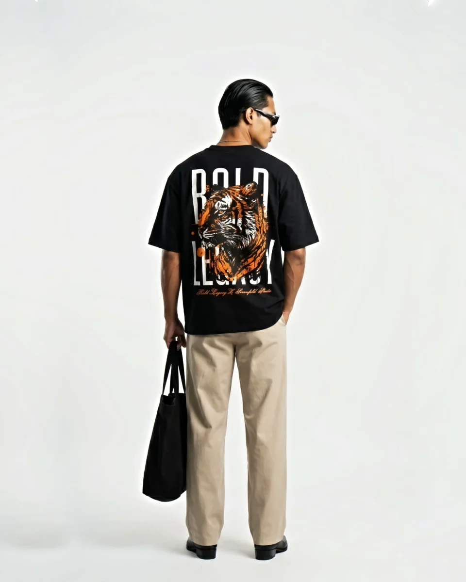 Bold Legacy Oversized Graphic T Shirt India | Boxy Fit
