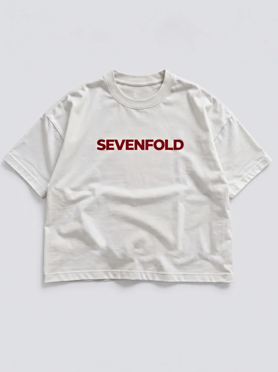 SEVENFOLD Liberty white oversized graphic T-shirt front